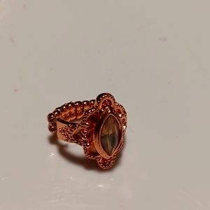 Rose gold or Copper color Ring with soft elastic band